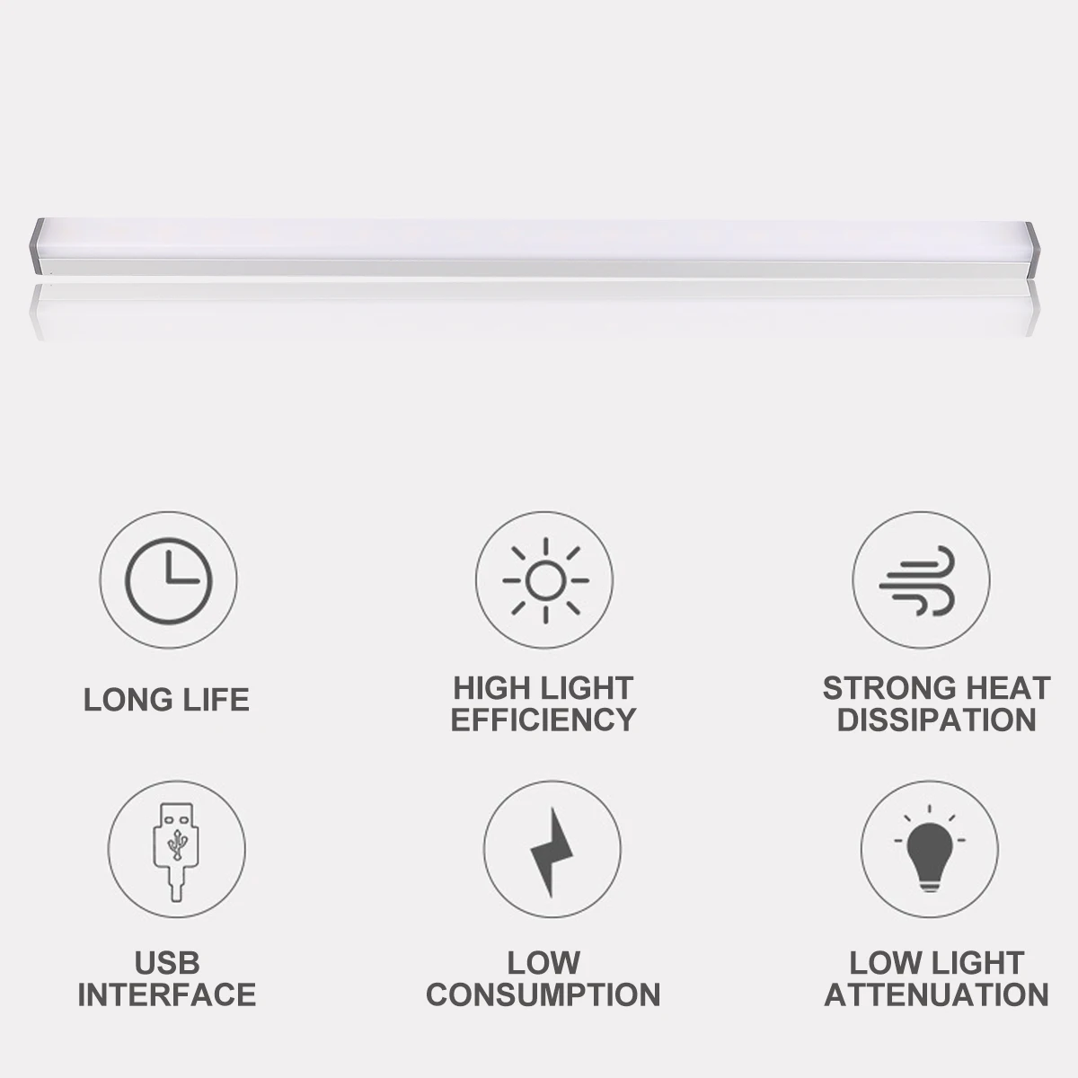 1pc Usb Rechargeable Cabinet Light Magnetic Suction Closet Light -Color Adjustable Brightness Built-In Energy Saving 
1pc Usb Rechargeable Cabinet Light Magnetic Suction Closet Light -Color Adjustable Brightness Built-In Energy Saving