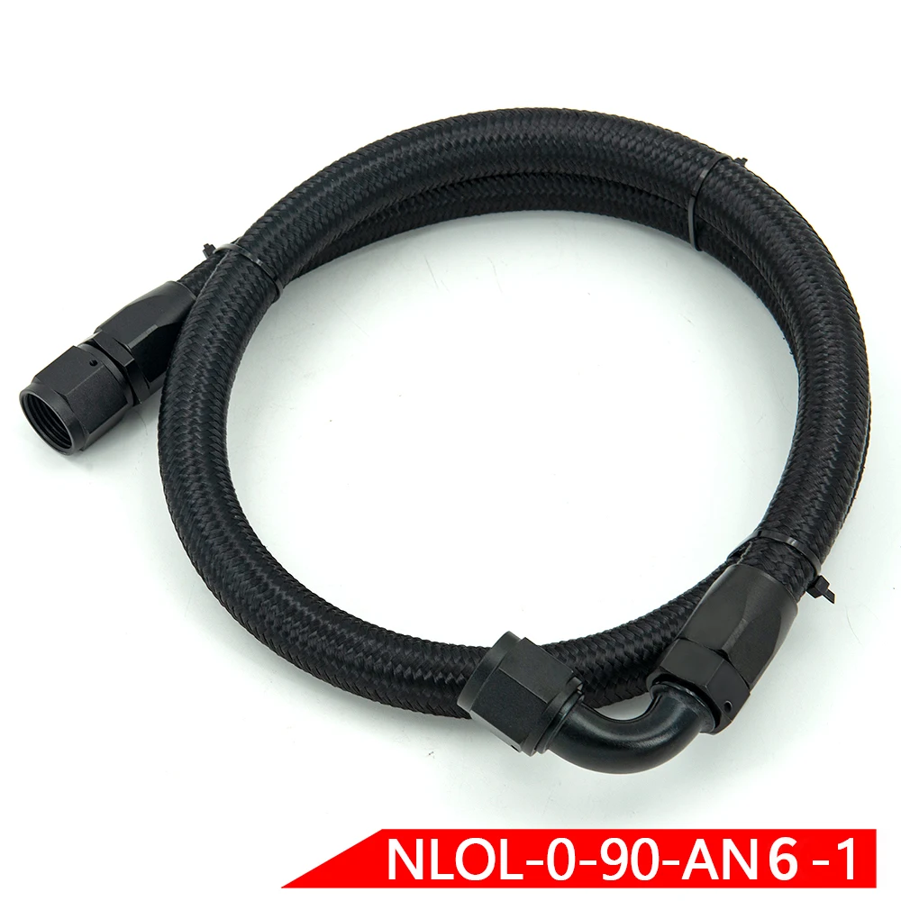0-90 Degree Swivel Hose End Fitting Installed AN6 1Meter Nylon Brained Oil Hose Line Hose Tube Burst Pressure 30MPa
0-90 Degree Swivel Hose End Fitting Installed AN6 1Meter Nylon Brained Oil Hose Line Hose Tube Burst Pressure 30MPa