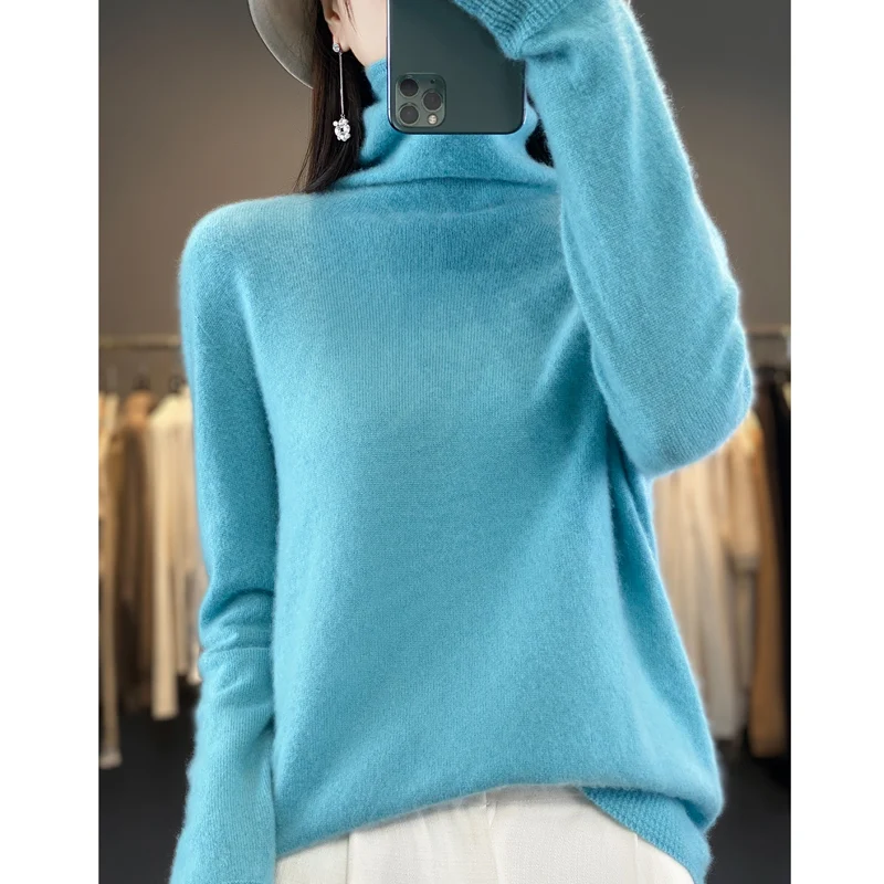 DjzDsm100% Merino Wool Women's Pullover Sweater Autumn/Winter New Warm Sweater Women's Basic Solid Casual Solid Color Sweater
DjzDsm100% Merino Wool Women's Pullover Sweater Autumn/Winter New Warm Sweater Women's Basic Solid Casual Solid Color Sweater
