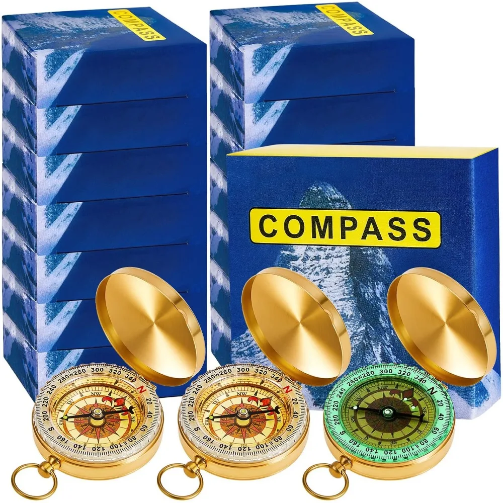 Glow in Dark Metal Pocket Compass for Outdoor Survival Hiking Hunting Climbing Navigation
Glow in Dark Metal Pocket Compass for Outdoor Survival Hiking Hunting Climbing Navigation
