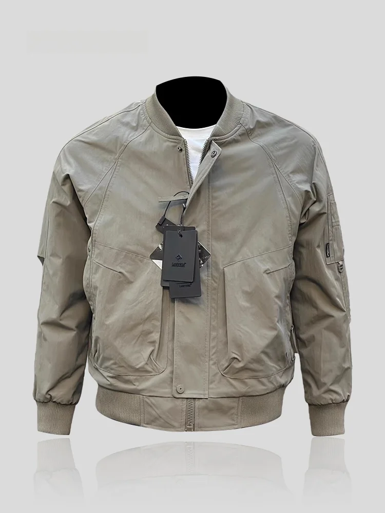 Men's Short Baseball Collar Jacket Spring Autumn Outdoor Workwear Coat Large Pocket Fashion Sun Protection Polyester Fiber
Men's Short Baseball Collar Jacket Spring Autumn Outdoor Workwear Coat Large Pocket Fashion Sun Protection Polyester Fiber