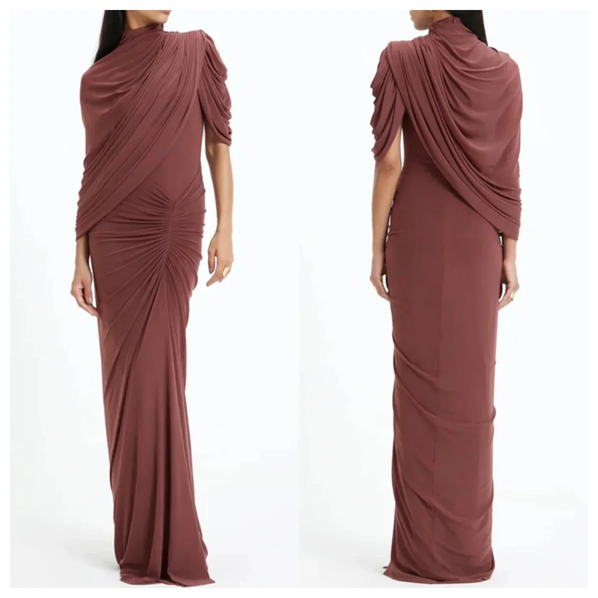 2026 New Elegant Customized Prom Dresses Asymmetric High Neck Draped Pleated Slim Evening Dress Girls Formal Wedding Dresses
2026 New Elegant Customized Prom Dresses Asymmetric High Neck Draped Pleated Slim Evening Dress Girls Formal Wedding Dresses