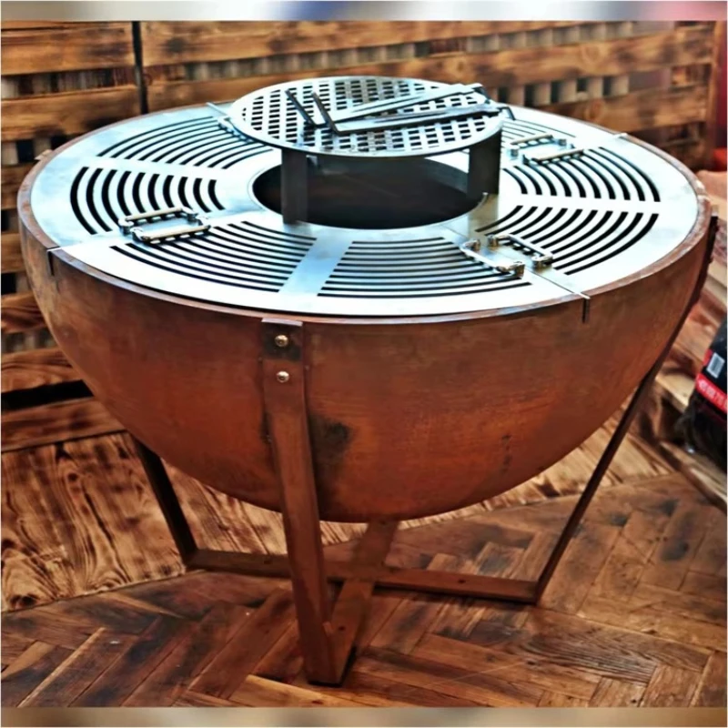 Modern Barbecue Grill Camping Fire Pit Cooking Stove with Grid Wood Burning Grills
Modern Barbecue Grill Camping Fire Pit Cooking Stove with Grid Wood Burning Grills