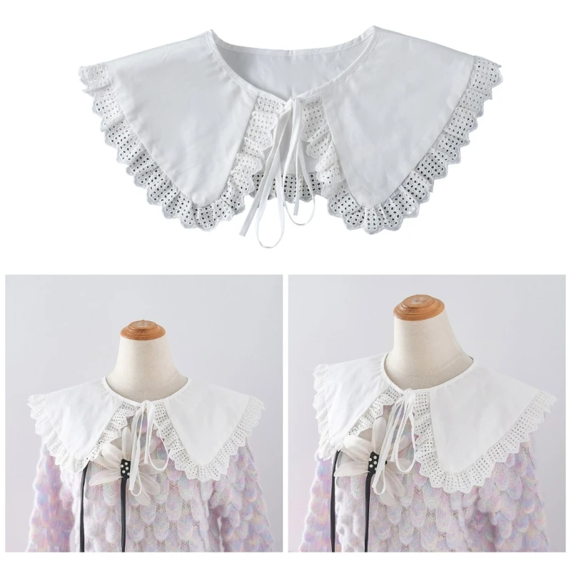 Women Elegant Lace Floral Collar Sweet Girls Blouse Detachable False Collar Autumn Shirt Sweater Decorative Shawl Lapel Collar
Women Elegant Lace Floral Collar Sweet Girls Blouse Detachable False Collar Autumn Shirt Sweater Decorative Shawl Lapel Collar