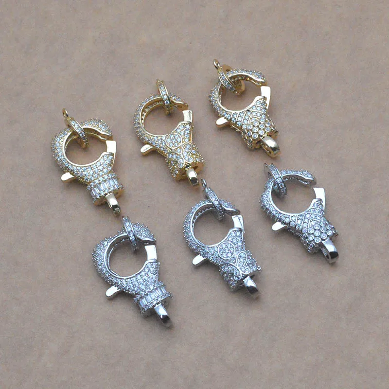 5pcs/lot High Quality Cubic Zirconia Lobster Clasps Push Fastener Clasp Connectors for Women DIY Bracelets Finding Accessories
5pcs/lot High Quality Cubic Zirconia Lobster Clasps Push Fastener Clasp Connectors for Women DIY Bracelets Finding Accessories