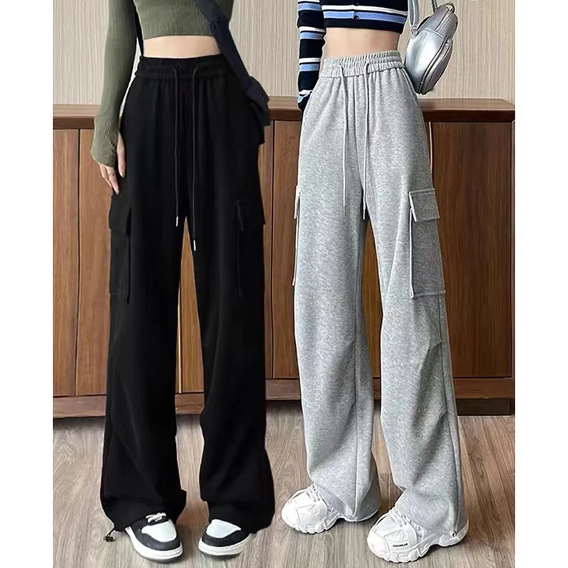 Hot Sale Lady Fashion Baggy High Waist Sweatpants Women Solid Color High Waist Pants Girls Classic Straight Leg Trousers
Hot Sale Lady Fashion Baggy High Waist Sweatpants Women Solid Color High Waist Pants Girls Classic Straight Leg Trousers