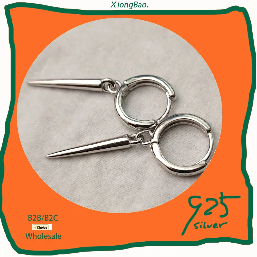 2026 Fashionable Punk Style Hanging Rivet Cone Pendant Earrings Women's Stamp 925 Sterling Silver Accessories Party Jewelry Hot
2026 Fashionable Punk Style Hanging Rivet Cone Pendant Earrings Women's Stamp 925 Sterling Silver Accessories Party Jewelry Hot