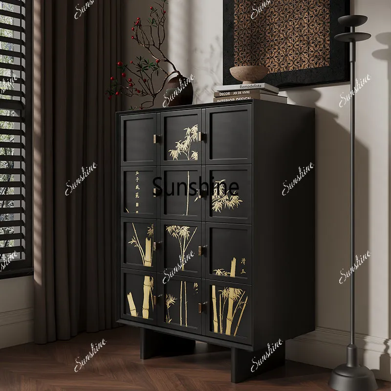 Retro style four chest cabinet living room bedroom foyer drawer locker
Retro style four chest cabinet living room bedroom foyer drawer locker