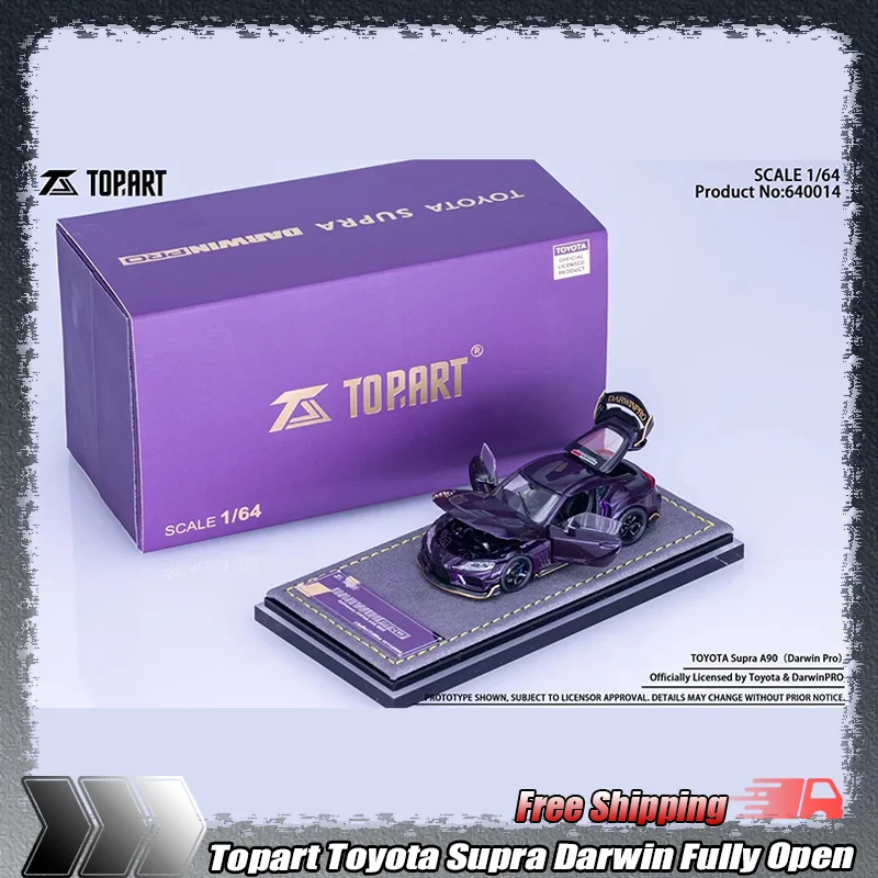 New Topart 1:64 Toyota Supra A90 Darwin Pro Fully Open Simulation Alloy Miniature Diecast Car Model Custom Children'S Custom Toy
New Topart 1:64 Toyota Supra A90 Darwin Pro Fully Open Simulation Alloy Miniature Diecast Car Model Custom Children'S Custom Toy
