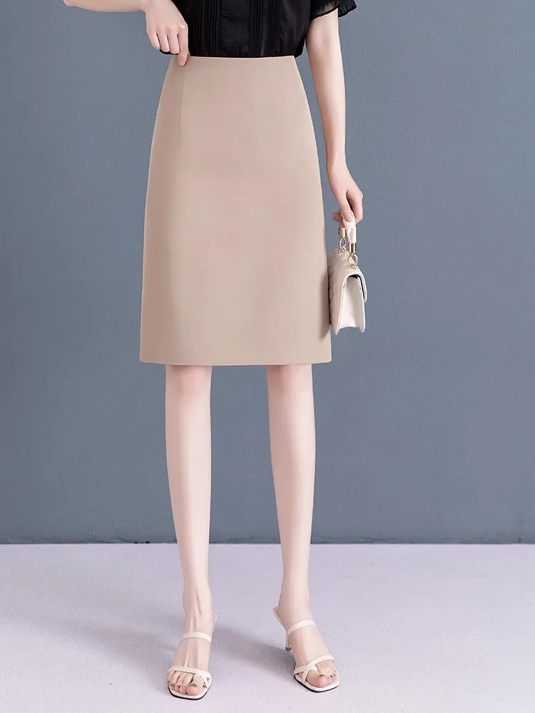 Business Women's High Waist A-Line Skirt Spring Summer New Style Slimming Flared Skirts Commute Friendly Zipper Design
Business Women's High Waist A-Line Skirt Spring Summer New Style Slimming Flared Skirts Commute Friendly Zipper Design