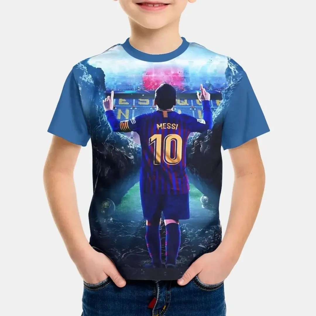 Parent-child summer 3D soccer T-shirt, quick-drying and breathable crew neck T-shirt, suitable for daily outdoor activities.
Parent-child summer 3D soccer T-shirt, quick-drying and breathable crew neck T-shirt, suitable for daily outdoor activities.