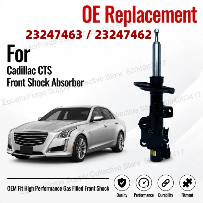 Comfort Ride Direct Fit High Stability Durable Front Shock Absorber for Cadillac CTS - OE 23247463 / 23247462
Comfort Ride Direct Fit High Stability Durable Front Shock Absorber for Cadillac CTS - OE 23247463 / 23247462