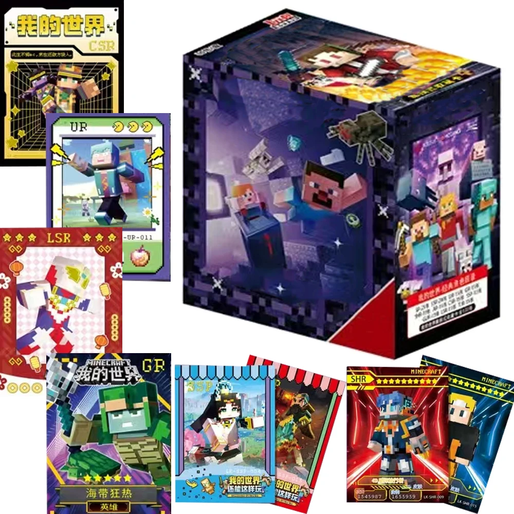 Game Collection Cards Explore Building Sandbox Game GR UR SSR Characters Exquisite Trading Cards Surprise Gifts for Children
Game Collection Cards Explore Building Sandbox Game GR UR SSR Characters Exquisite Trading Cards Surprise Gifts for Children