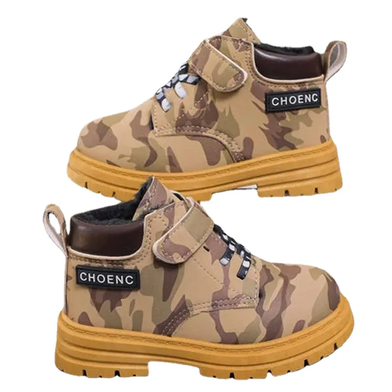 Autumn Winter Warm Plush Lined Snow Boots for Boys Camoufalge Army Non-slip Boots Girls Hook Outdoor Shoes Children's Booties
Autumn Winter Warm Plush Lined Snow Boots for Boys Camoufalge Army Non-slip Boots Girls Hook Outdoor Shoes Children's Booties