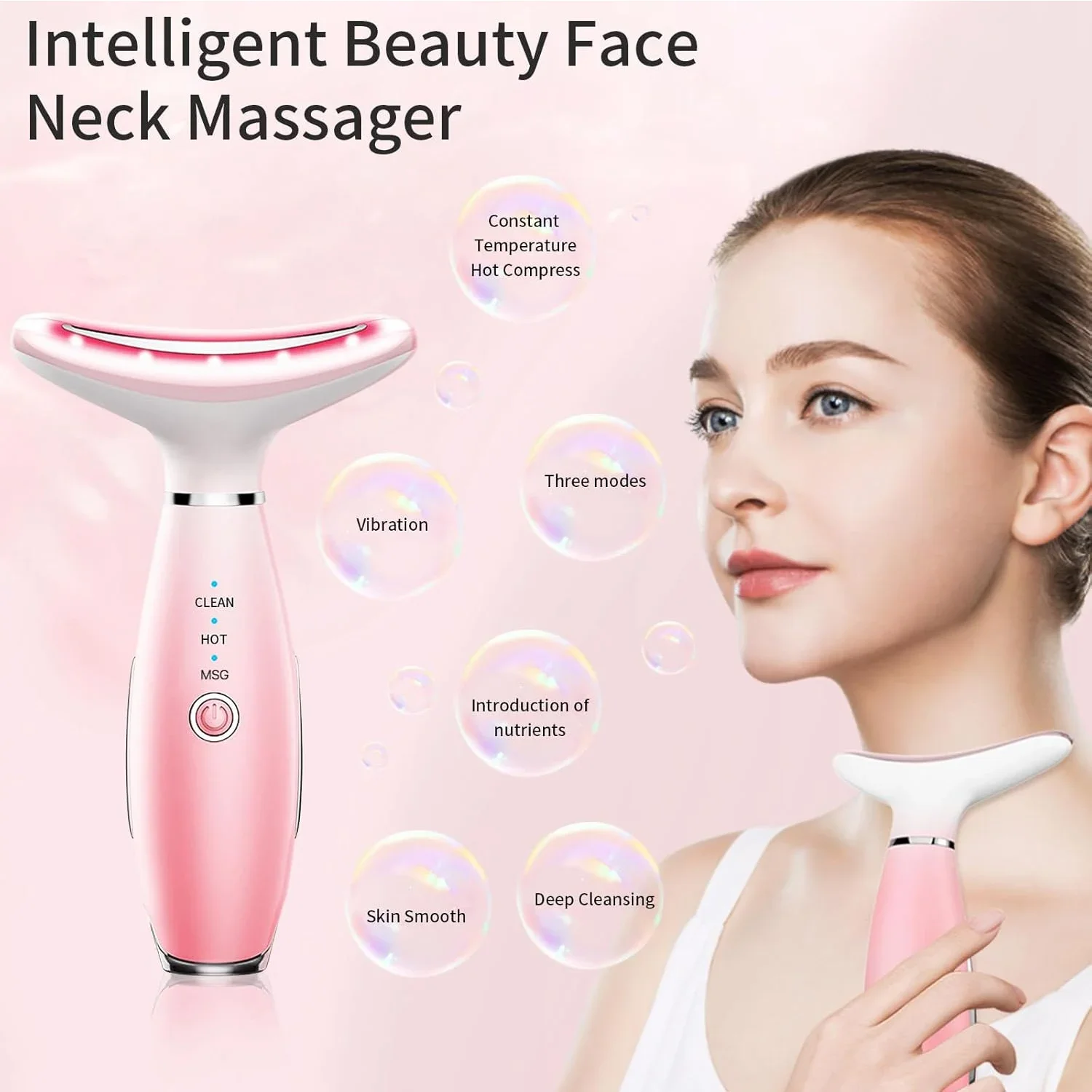 Neck Face Massager, Skin Care Face Massage Tool, 3-in-1 Facial Massager, Face Sculpting Tool With Thermals, Vibration
Neck Face Massager, Skin Care Face Massage Tool, 3-in-1 Facial Massager, Face Sculpting Tool With Thermals, Vibration