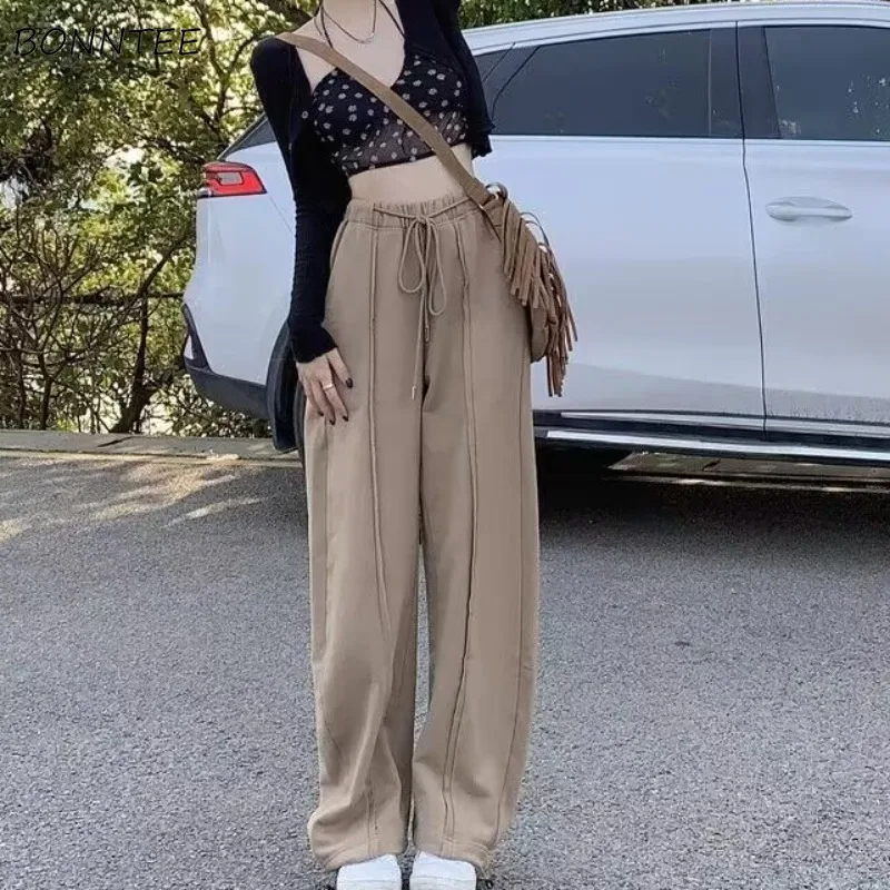 Drawstring Pants for Women Casual Solid New Trendy Korean Style Spring Students Clothing College All-match Breathable Loose Fit
Drawstring Pants for Women Casual Solid New Trendy Korean Style Spring Students Clothing College All-match Breathable Loose Fit