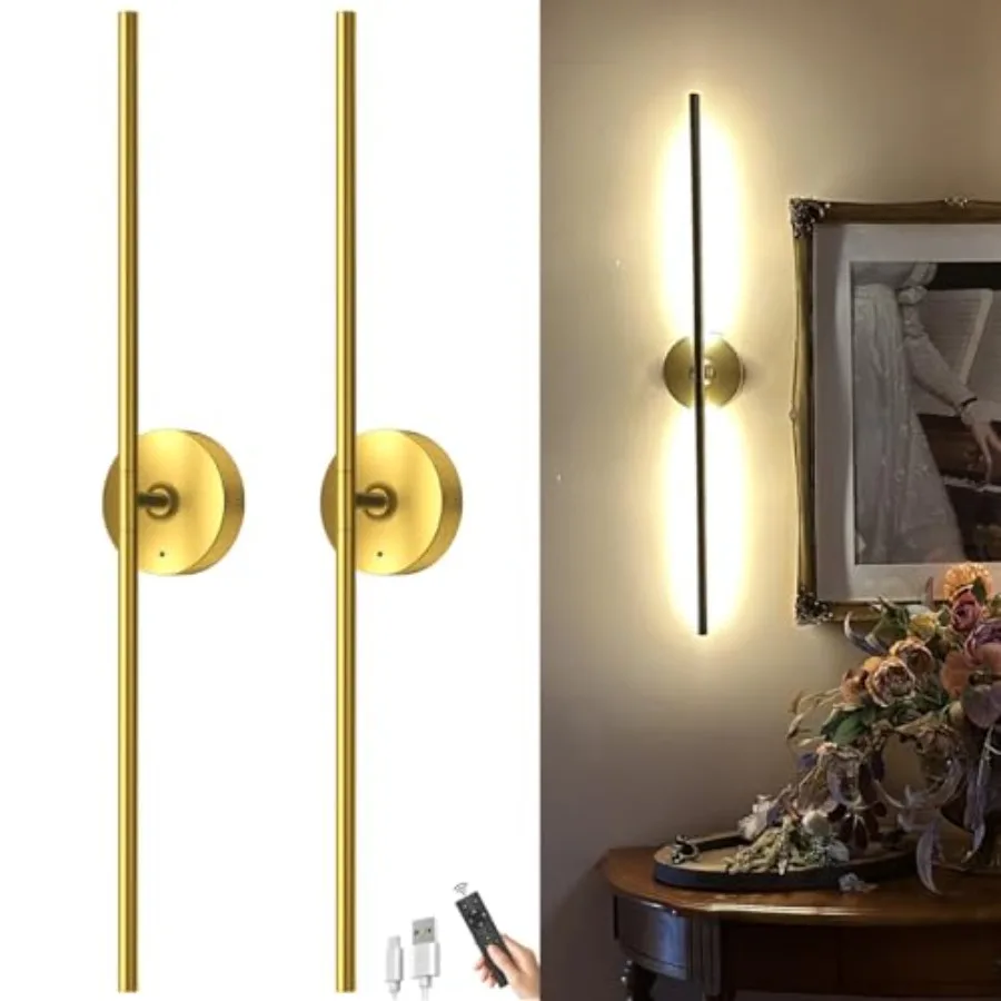 Battery Operated Wall Sconce Set of Two: Wireless Rechargeable Wall Light with 10000mAh Detachable Battery and Remote 360° Rota
Battery Operated Wall Sconce Set of Two: Wireless Rechargeable Wall Light with 10000mAh Detachable Battery and Remote 360° Rota