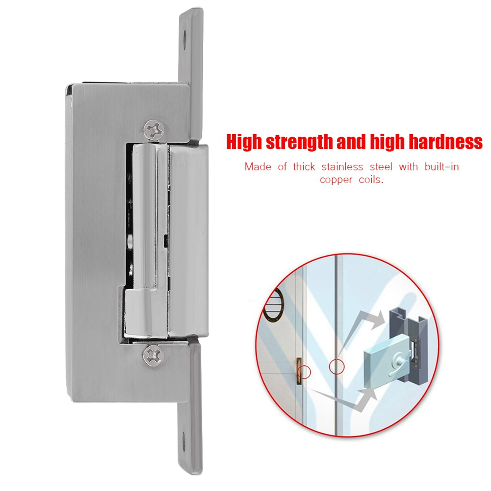 Electric Strike Lock Access Control Lock Adjustable Narrow Type Electric Strike Door Lock Double Unlock Mode Access Control Lock
Electric Strike Lock Access Control Lock Adjustable Narrow Type Electric Strike Door Lock Double Unlock Mode Access Control Lock