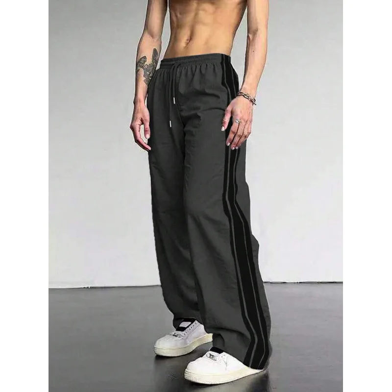 Neutral Striped Wide Leg Casual Pants Comfortable Loose Fit Trousers for Women Spring Season Other Material 100%
Neutral Striped Wide Leg Casual Pants Comfortable Loose Fit Trousers for Women Spring Season Other Material 100%
