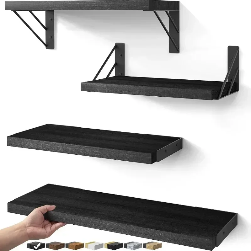4pcs Latest Models Rustic Wood Floating Shelves for Bedroom Wall Mounted Display Shelf Storage Latest Models Decorative
4pcs Latest Models Rustic Wood Floating Shelves for Bedroom Wall Mounted Display Shelf Storage Latest Models Decorative