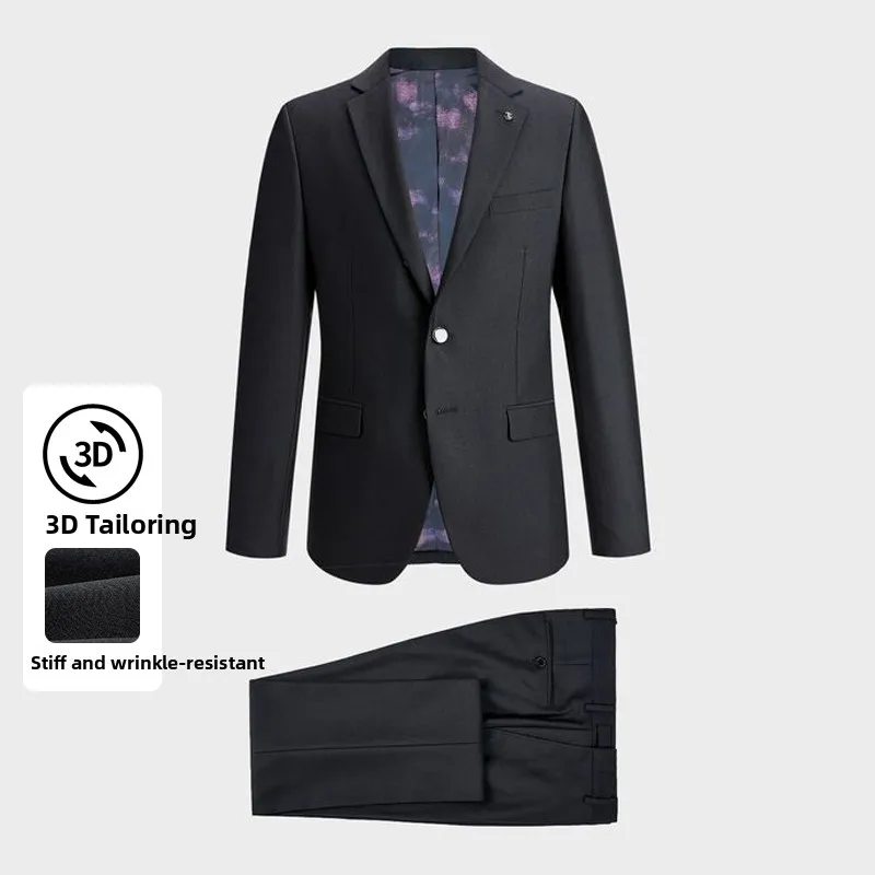 Faionable Comfortable Men's Suit Set 2024 Spring Autumn New Sle Flat Collar Versatile Youth Busin Casual Pure Color
Faionable Comfortable Men's Suit Set 2024 Spring Autumn New Sle Flat Collar Versatile Youth Busin Casual Pure Color