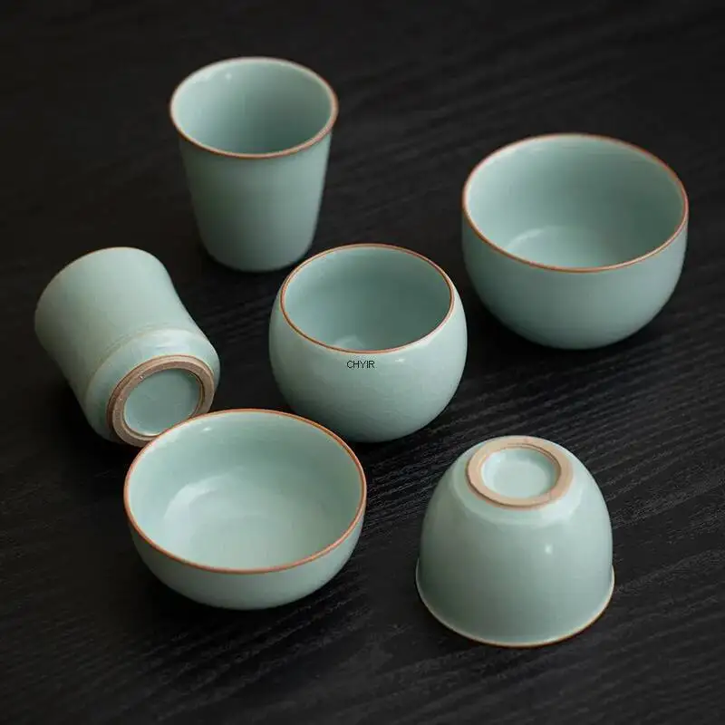 Ru Kiln Tianqing Керамическая чашка для чая в китайском стиле Дегустационная чашка Master Cup Кунг-фу Чайный сервиз можно использовать в качестве одной чашки Чайная чаша
Ru Kiln Tianqing Керамическая чашка для чая в китайском стиле Дегустационная чашка Master Cup Кунг-фу Чайный сервиз можно использовать в качестве одной чашки Чайная чаша