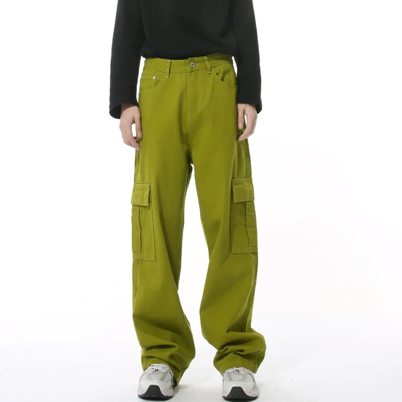 SYUHGFA 2025 Spring Washed High Street Men's Jeans Multiple Pockets Cargo Trousers Straight Wide Leg Male Denim Pants
SYUHGFA 2025 Spring Washed High Street Men's Jeans Multiple Pockets Cargo Trousers Straight Wide Leg Male Denim Pants