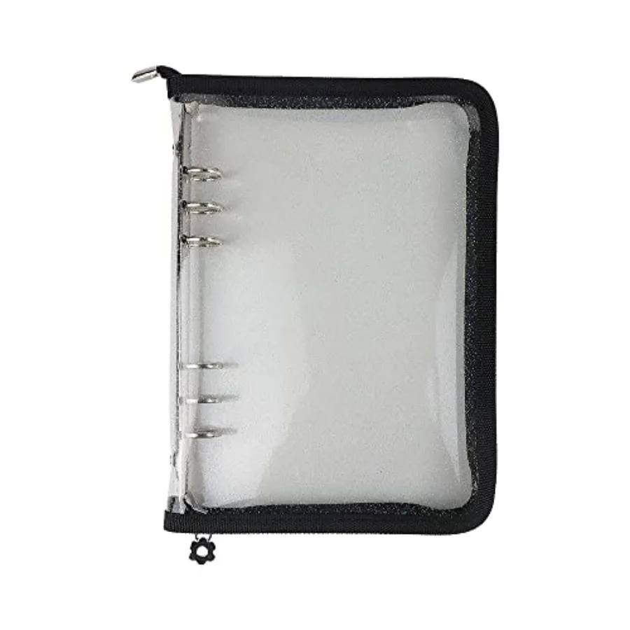 Binder Cover Refillable 6 Ring Notebook Binder Clear Soft PVC Zipper Binders Folder for 6 Hole Filler Paper Personal File Organ
Binder Cover Refillable 6 Ring Notebook Binder Clear Soft PVC Zipper Binders Folder for 6 Hole Filler Paper Personal File Organ
