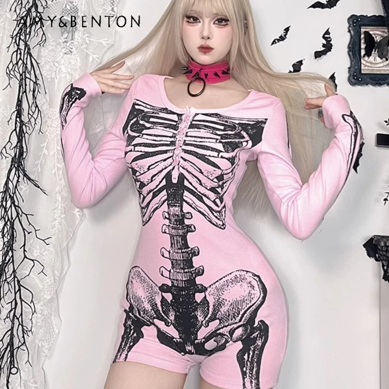 Original Design High-waisted Women's Bodysuit New Goth Sexy Hot Girl Slimming Thin Long-sleeved One-piece Clothes For Ladies
Original Design High-waisted Women's Bodysuit New Goth Sexy Hot Girl Slimming Thin Long-sleeved One-piece Clothes For Ladies