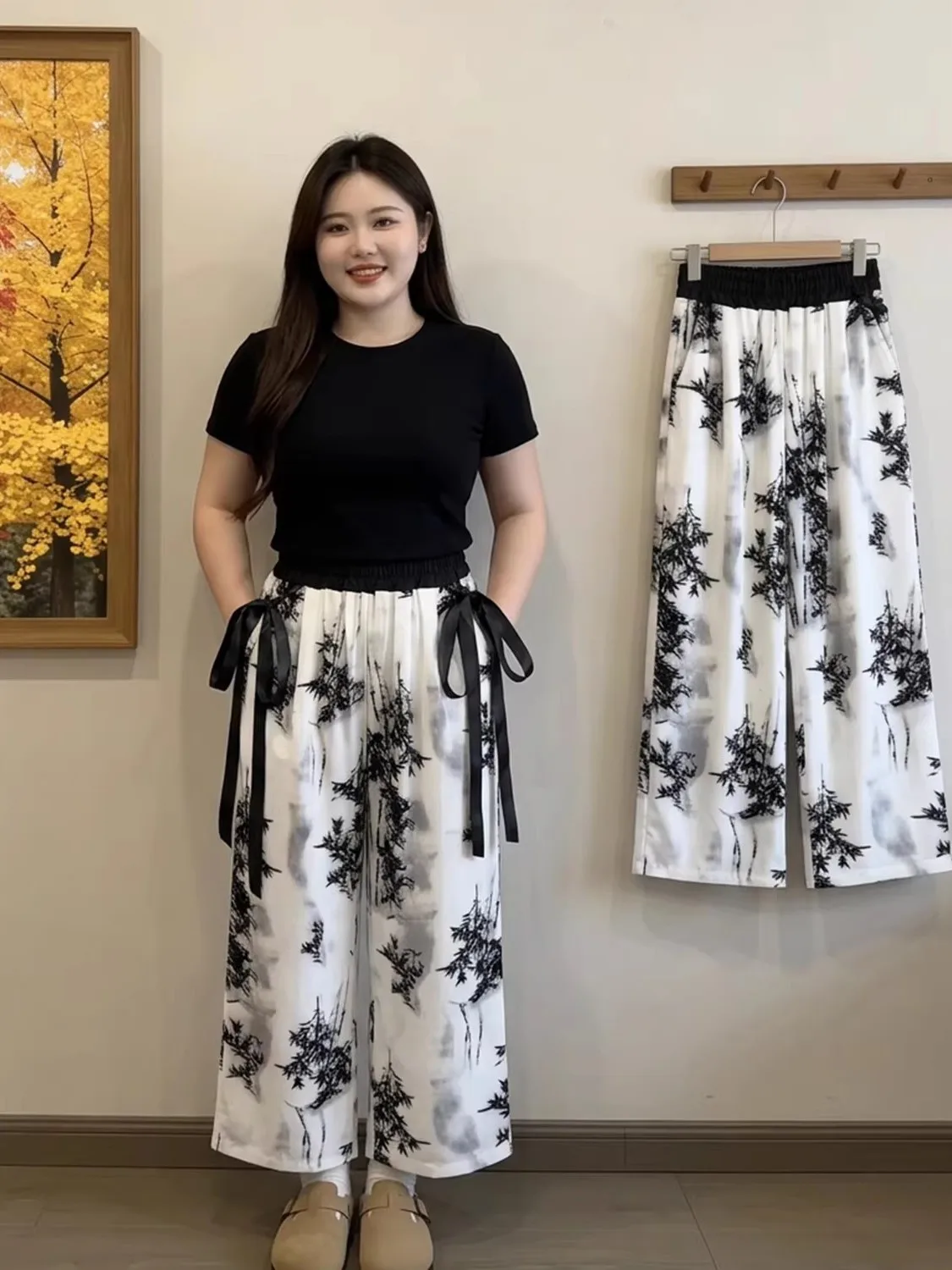 New Chinese Style Loose Wide Leg Pants Women's Summer Fashion Ice Silk Chiffon Thin High Waist Elastic Straight Tube Trousers
New Chinese Style Loose Wide Leg Pants Women's Summer Fashion Ice Silk Chiffon Thin High Waist Elastic Straight Tube Trousers