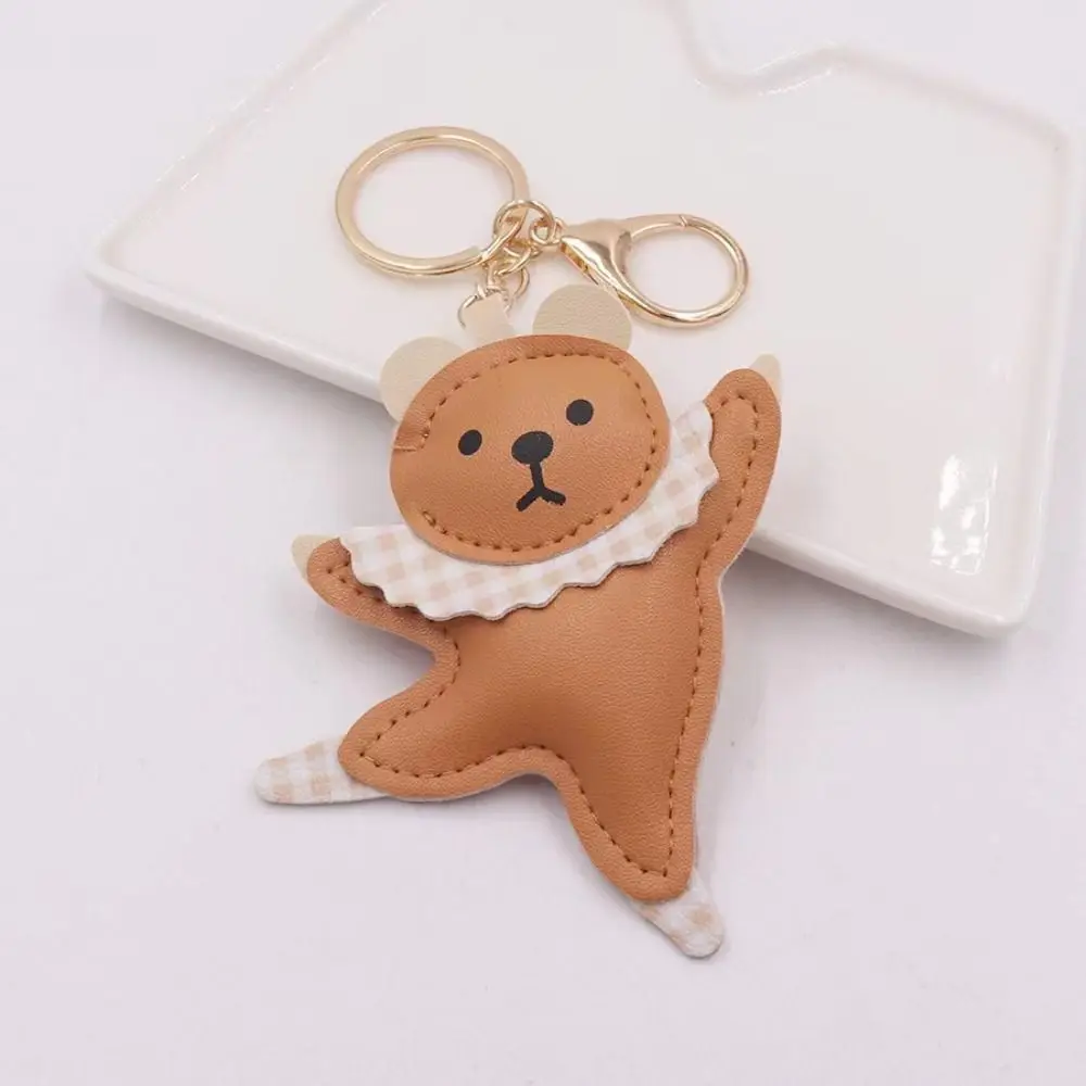 Fashion Animal Ballet Bear Keychain Patchwork Bag Pendant PU Bear Pendant Birthday Gifts Backpack Decor Car Keyring Girl/Boy
Fashion Animal Ballet Bear Keychain Patchwork Bag Pendant PU Bear Pendant Birthday Gifts Backpack Decor Car Keyring Girl/Boy