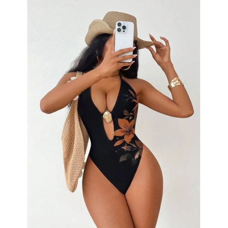 Sexy One-Piece Floral Print Swimwear 7335 Cross-Border Durable Comfortable Casual Sports Suit Autumn Seven-Quarter Sve
Sexy One-Piece Floral Print Swimwear 7335 Cross-Border Durable Comfortable Casual Sports Suit Autumn Seven-Quarter Sve