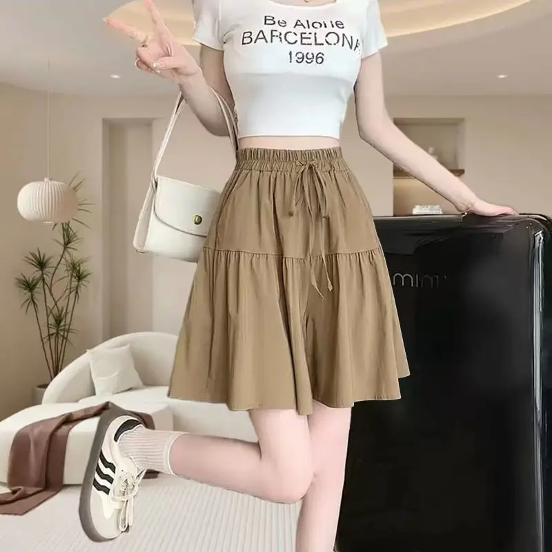 New Trendy Spring and Summer Fashion Ice Silk Loose Wide-leg Shorts for Women Large Size Korean Versatile Casual Strap Shorts
New Trendy Spring and Summer Fashion Ice Silk Loose Wide-leg Shorts for Women Large Size Korean Versatile Casual Strap Shorts