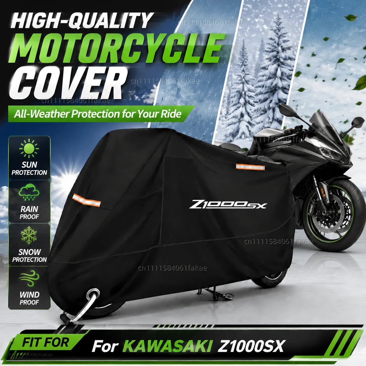 Motorcycle Cover Waterproof Outdoor All Season Dustproof UV Protective Moto Scooter Rain Cover For Kawasaki Z 1000SX z1000 SX
Motorcycle Cover Waterproof Outdoor All Season Dustproof UV Protective Moto Scooter Rain Cover For Kawasaki Z 1000SX z1000 SX