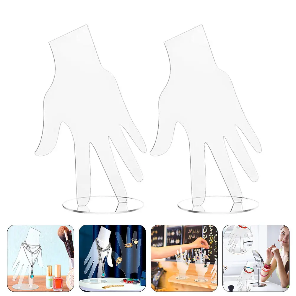 2Pcs Jewelry Display Rack Acrylic Organizer Lightweight Sturdy Hand Jewelry Holder Necklace Ring Bracelet Storage Stand
2Pcs Jewelry Display Rack Acrylic Organizer Lightweight Sturdy Hand Jewelry Holder Necklace Ring Bracelet Storage Stand