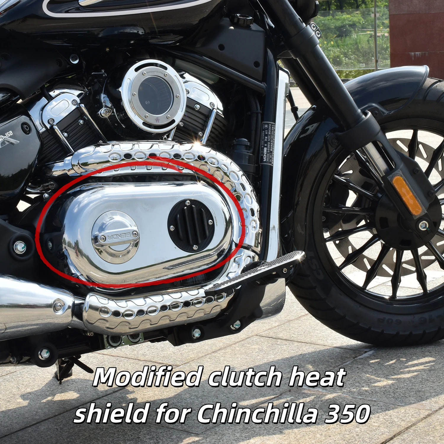 For Benda Chinchilla 350 ACE/NEO Chrome Plated Clutch Cover Heat Shield, Thickened Anti-Scald Protector Accessories
For Benda Chinchilla 350 ACE/NEO Chrome Plated Clutch Cover Heat Shield, Thickened Anti-Scald Protector Accessories
