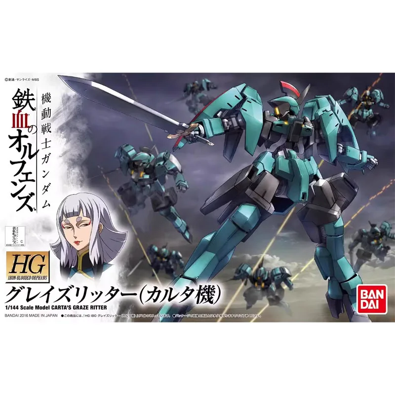 BANDAI HG IBO 1/144 EB-06r Graze Ritter Action Figure Assembly Model Kit Mobile Suit Gundam:Iron-Blooded Orphans Toys for Gifts
BANDAI HG IBO 1/144 EB-06r Graze Ritter Action Figure Assembly Model Kit Mobile Suit Gundam:Iron-Blooded Orphans Toys for Gifts