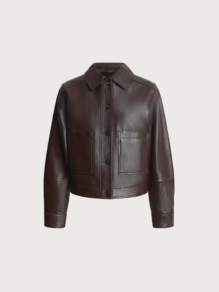 Casual Sle Lamb Leather Jaet Stand Collar Loose Fit ort Length for Small Stature Women Windproof Zipper Closure Daily Wear
Casual Sle Lamb Leather Jaet Stand Collar Loose Fit ort Length for Small Stature Women Windproof Zipper Closure Daily Wear