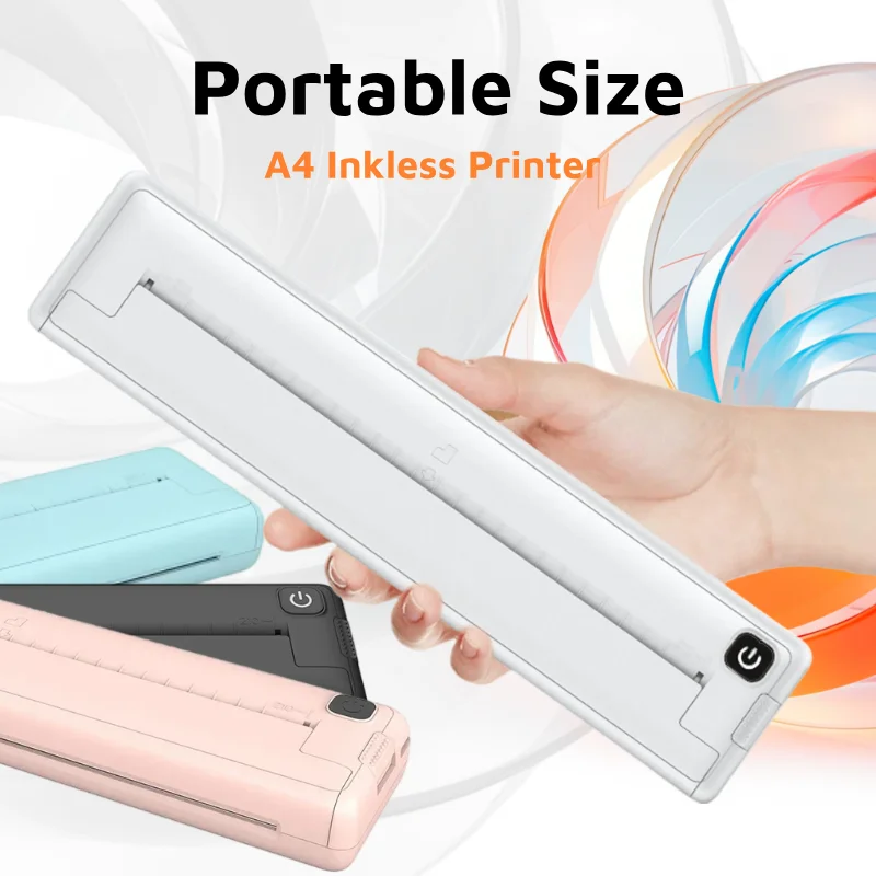 Portable Wireless A4 Thermal Printer Inkless Thermal Printer 1000mAh Printing Paper Bluetooth-compatible Easy To Use Printer
Portable Wireless A4 Thermal Printer Inkless Thermal Printer 1000mAh Printing Paper Bluetooth-compatible Easy To Use Printer