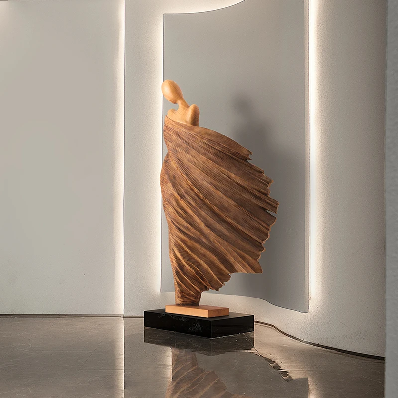 Hotel Lobby Large Wood Carving Goddess Statue Floor Ornament Villa Club Abstract Figure Sculpture Artwork 
Hotel Lobby Large Wood Carving Goddess Statue Floor Ornament Villa Club Abstract Figure Sculpture Artwork