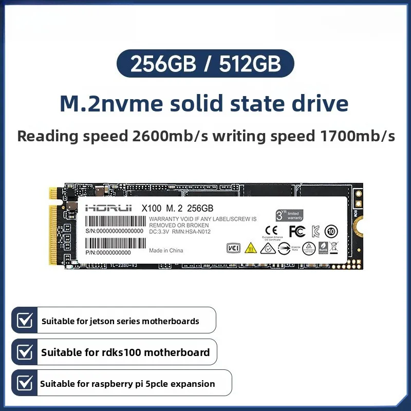 M.2 solid-state drive NVME SSD storage PCIe Raspberry Pi 5 Jetson Orin Nano NX RDK
M.2 solid-state drive NVME SSD storage PCIe Raspberry Pi 5 Jetson Orin Nano NX RDK