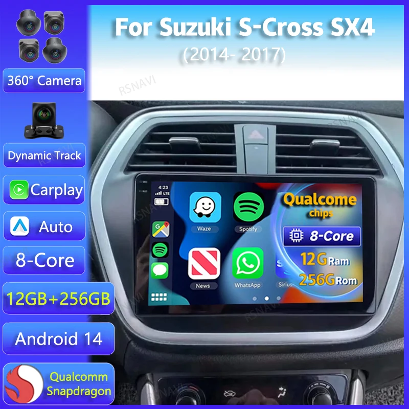 Android 14 Carplay Auto WIFI+4G For Suzuki S-Cross SX4 2014 2015 2016 2017 Car Radio Multimedia Player GPS Stereo 2din Head Unit
Android 14 Carplay Auto WIFI+4G For Suzuki S-Cross SX4 2014 2015 2016 2017 Car Radio Multimedia Player GPS Stereo 2din Head Unit