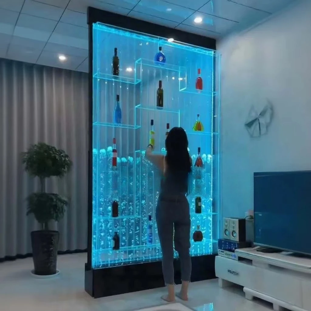 Интерьерная мебель для дома Светоизлучающий диод Освещение Барная полка Шкаф с винным дисплеем Акриловые блистеры Выступ
Интерьерная мебель для дома Светоизлучающий диод Освещение Барная полка Шкаф с винным дисплеем Акриловые блистеры Выступ