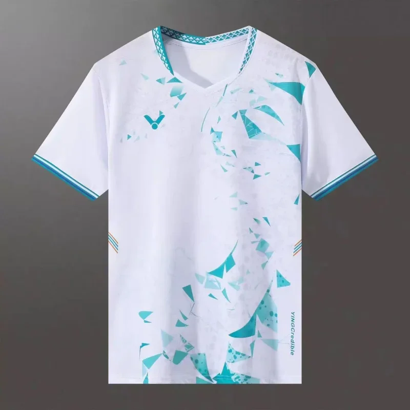 New Victory Badminton Tennis Clothing Sports Short-sleeved T-shirt Comfortable Breathable Sweat-absorbent Cool and Durable Top
New Victory Badminton Tennis Clothing Sports Short-sleeved T-shirt Comfortable Breathable Sweat-absorbent Cool and Durable Top
