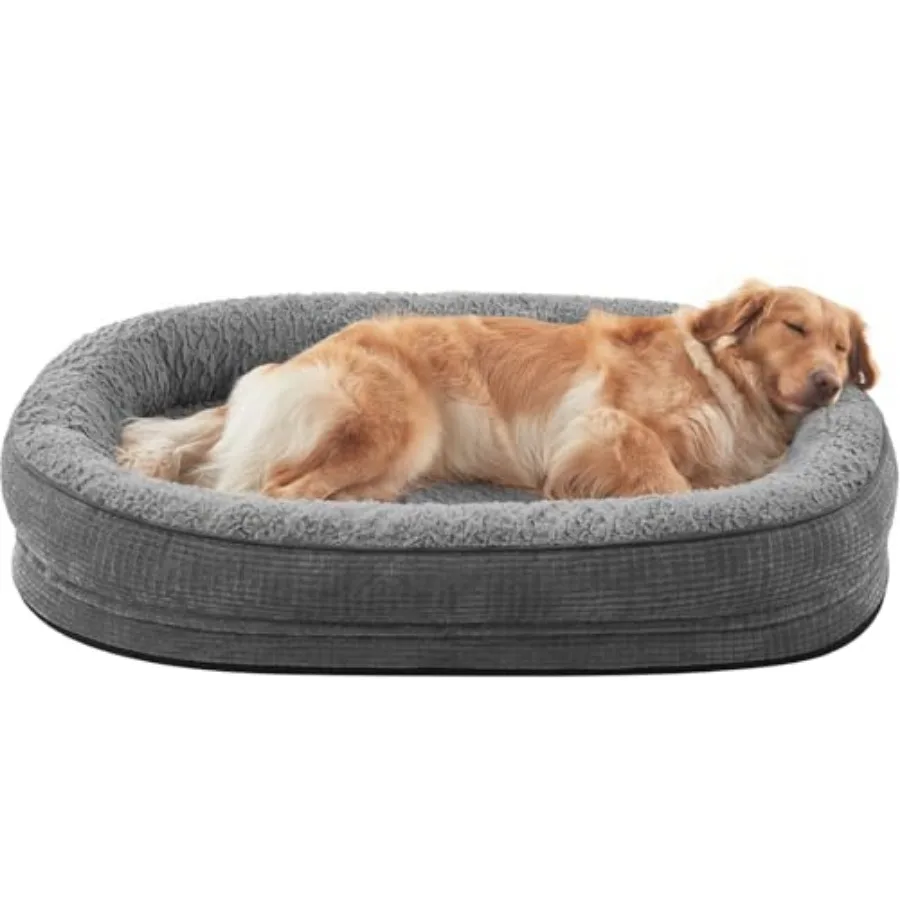 Orthopedic Dog Beds Large Sized Dog, XL Egg-Crate Memory Foam Pet Couch Bed with Bolster Sides, Waterproof Lining, Removable Wa
Orthopedic Dog Beds Large Sized Dog, XL Egg-Crate Memory Foam Pet Couch Bed with Bolster Sides, Waterproof Lining, Removable Wa