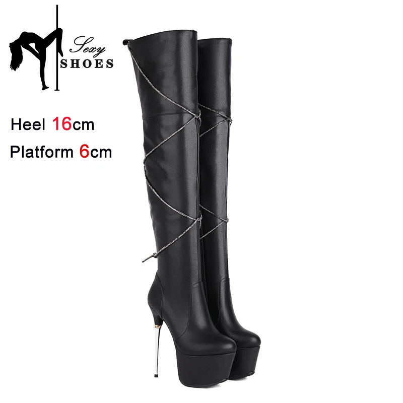 Long Boots For Women High Platform Design Rhinestone Heels Fetish Pole Dancing Shoes Winter Genuine Leather Over the Knee Boots
Long Boots For Women High Platform Design Rhinestone Heels Fetish Pole Dancing Shoes Winter Genuine Leather Over the Knee Boots