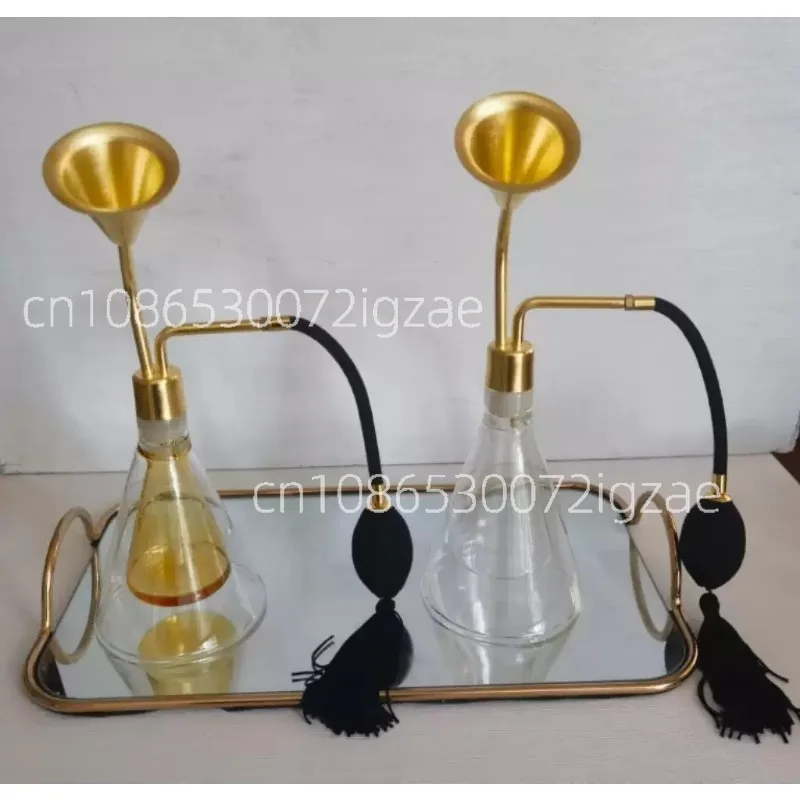 Glass Creative Scent Bottle Brass Scent Instrument White Wine Essential Oil Perfume Scent Coffee Beans
Glass Creative Scent Bottle Brass Scent Instrument White Wine Essential Oil Perfume Scent Coffee Beans