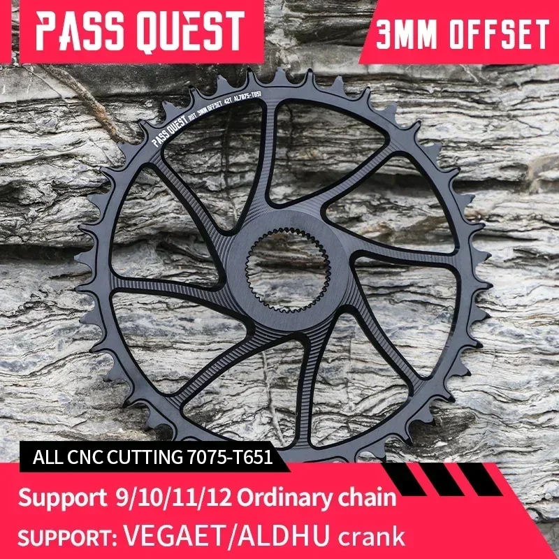 PASS QUEST Rotor Gravel Bike 3mm Offest HOLLOW Round Narrow Wide Chainring Direct Mount 36-48T ALDHU Crank 9-12 Speed Chain
PASS QUEST Rotor Gravel Bike 3mm Offest HOLLOW Round Narrow Wide Chainring Direct Mount 36-48T ALDHU Crank 9-12 Speed Chain