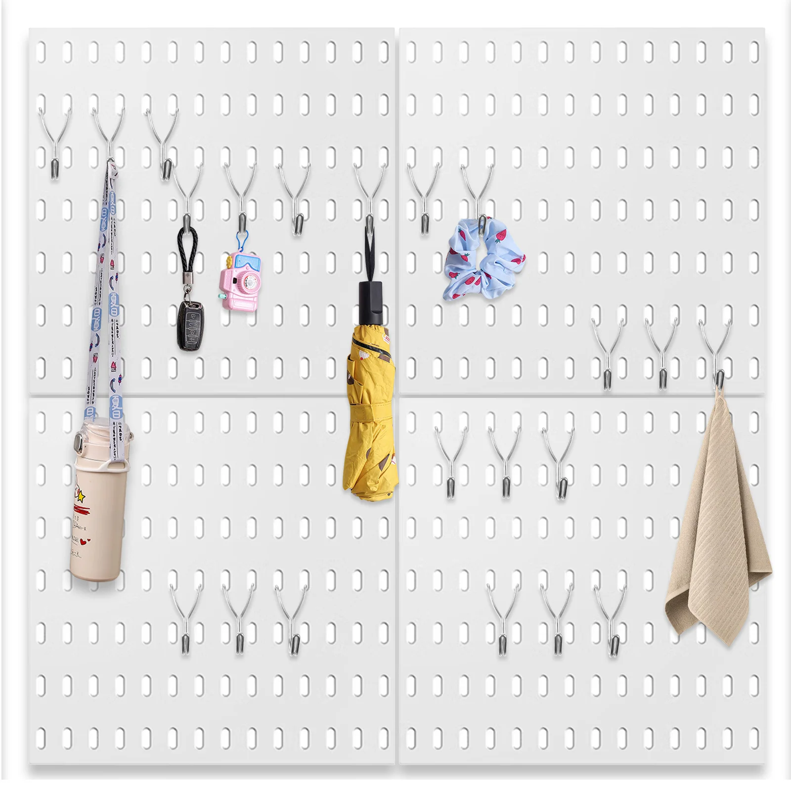 20Pcs Pegboard Hooks Heavy Duty Metal Peg Board Organizer Key Hanger Durable Rust Resistant Hanging Hooks for Pegboard Wall
20Pcs Pegboard Hooks Heavy Duty Metal Peg Board Organizer Key Hanger Durable Rust Resistant Hanging Hooks for Pegboard Wall