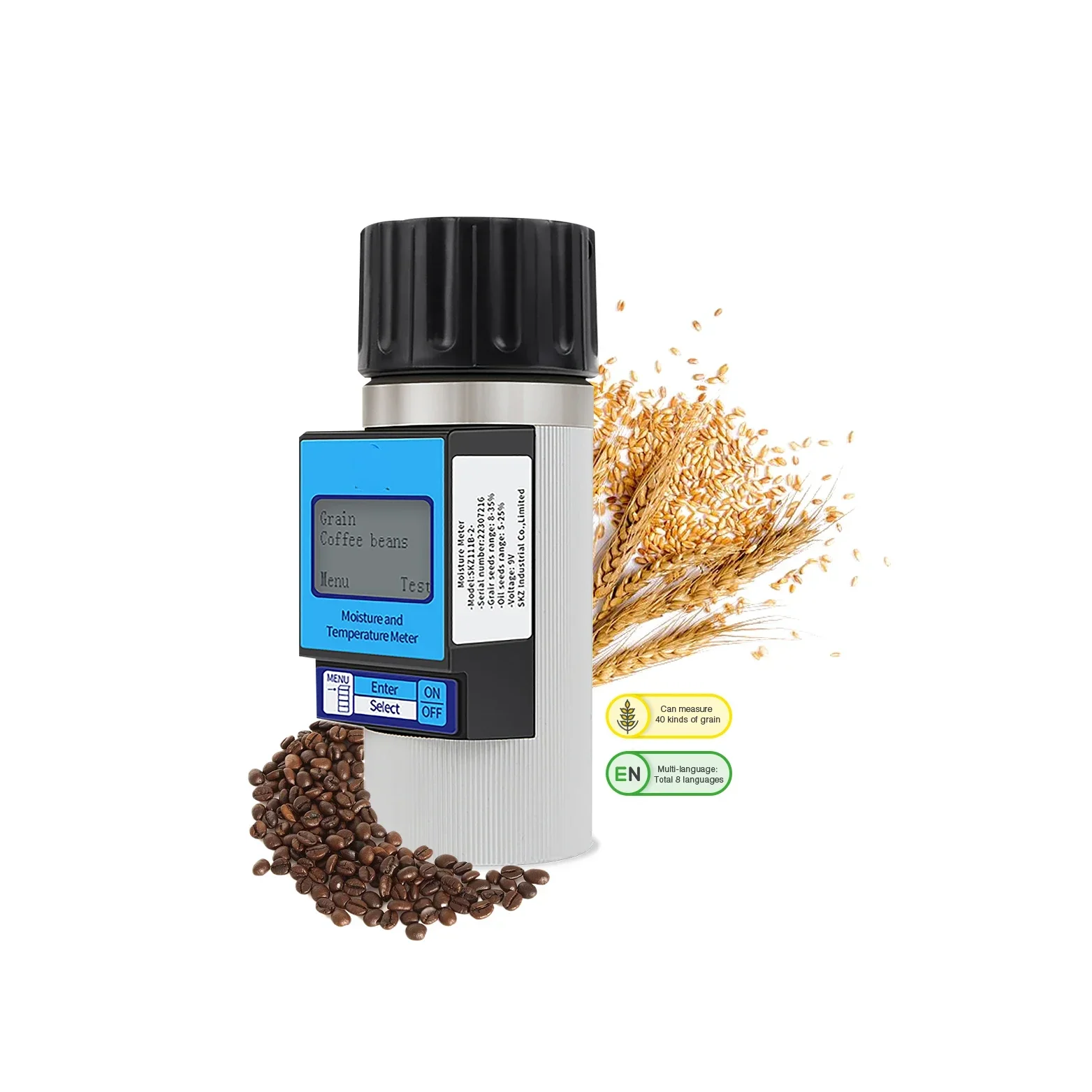 rapid coffee beans Cocoa beans moisture meter portable grain moisture tester HOT SALES
rapid coffee beans Cocoa beans moisture meter portable grain moisture tester HOT SALES